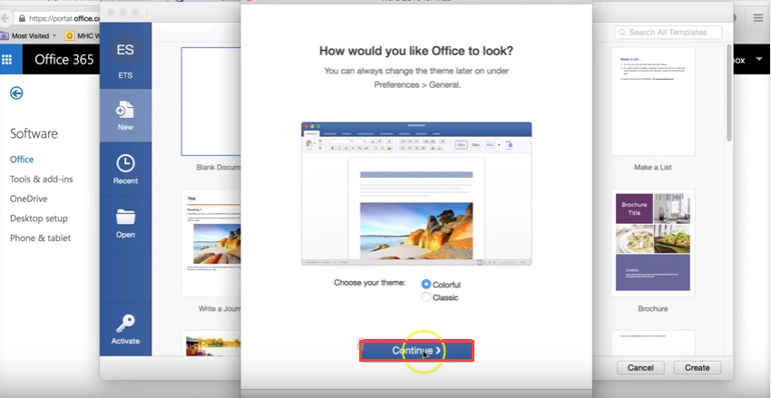 how to download office 365 for mac
